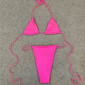 Oh Polly Bikini Set (Pink) - Size Small
